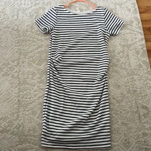 PinkBlush Striped Maternity Dress